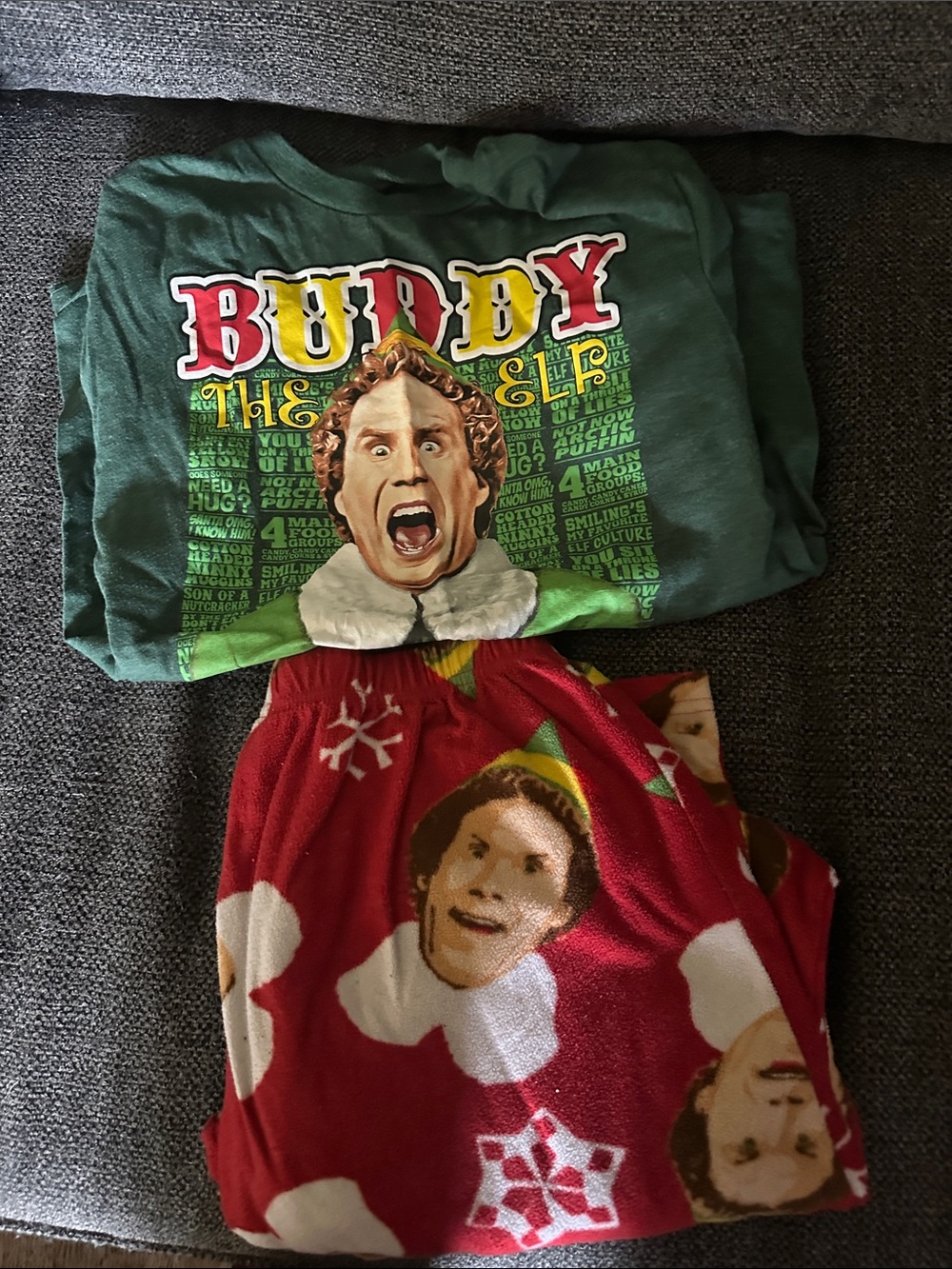 Buddy the Elf Green & Red Pajama Set